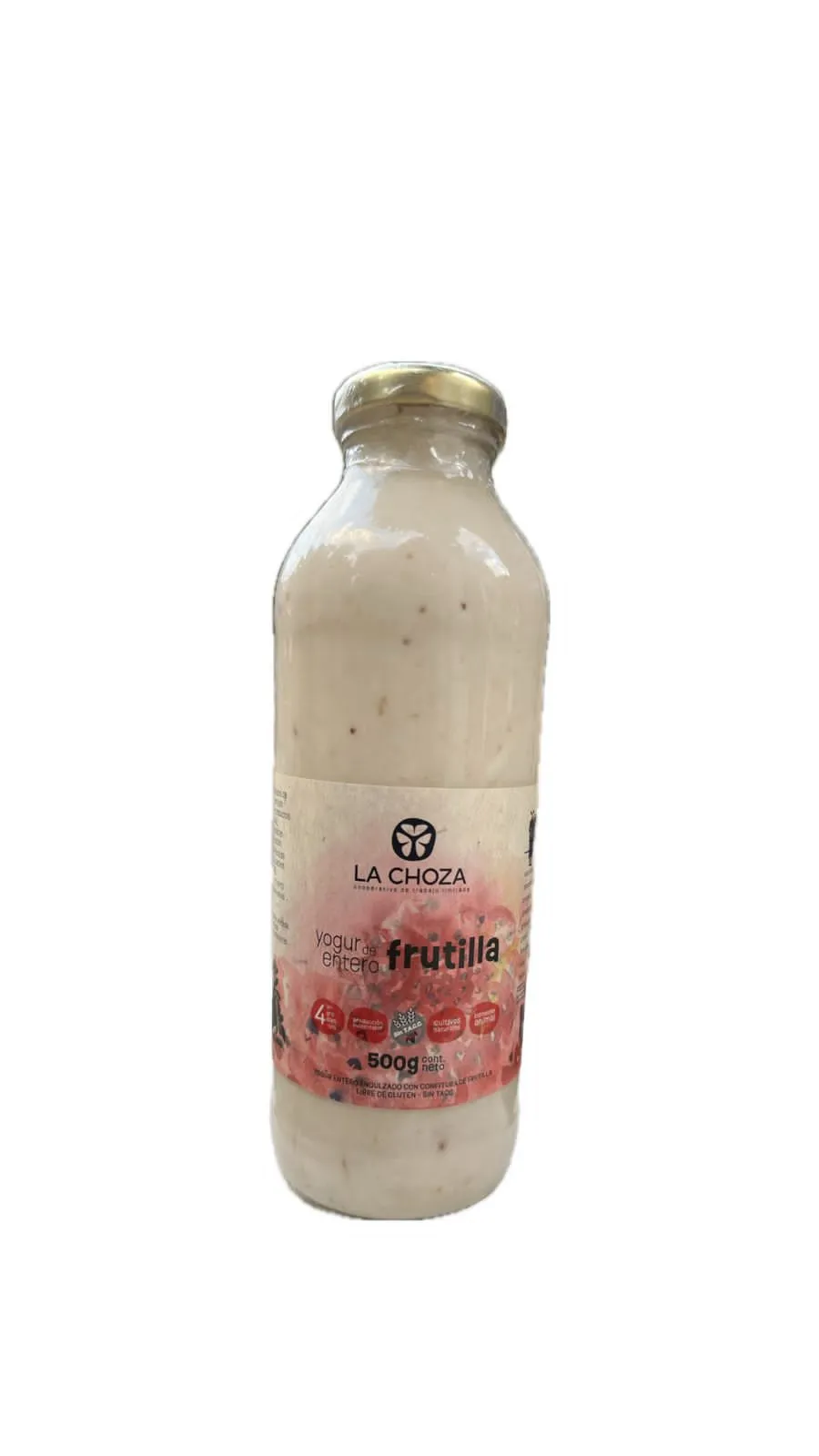 YOGUR ENTERO DE FRUTILLA l LA CHOZA 500g