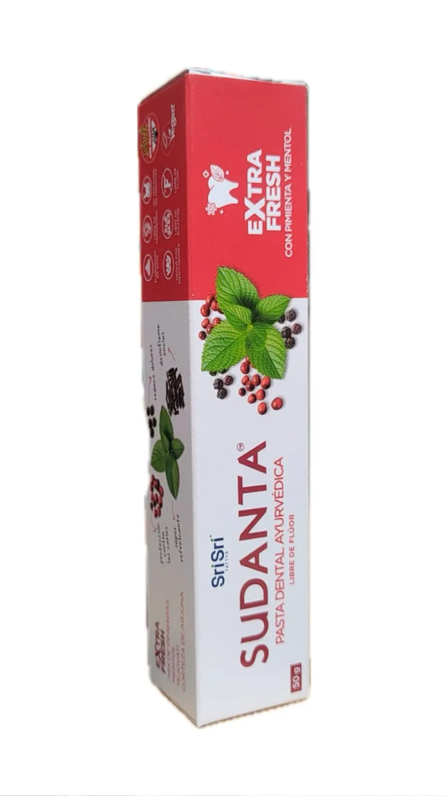 PASTA DENTAL AYURVEDICA EN GEL EXTRA FRESH | SUDANTA SRI SRI TATTVA 50g