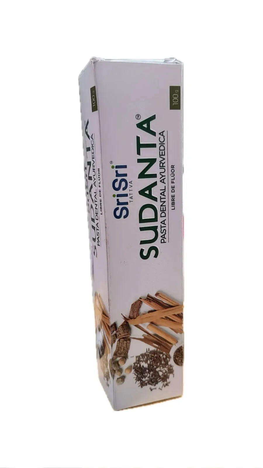 PASTA DENTAL CANELA Y CLAVO DE OLOR SUDANTA 100g VERDE